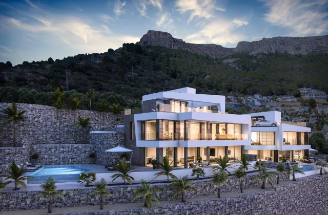Villa de lujo de 4 dormitorios con piscina privada y espectaculares vistas al mar en Calpe — 2