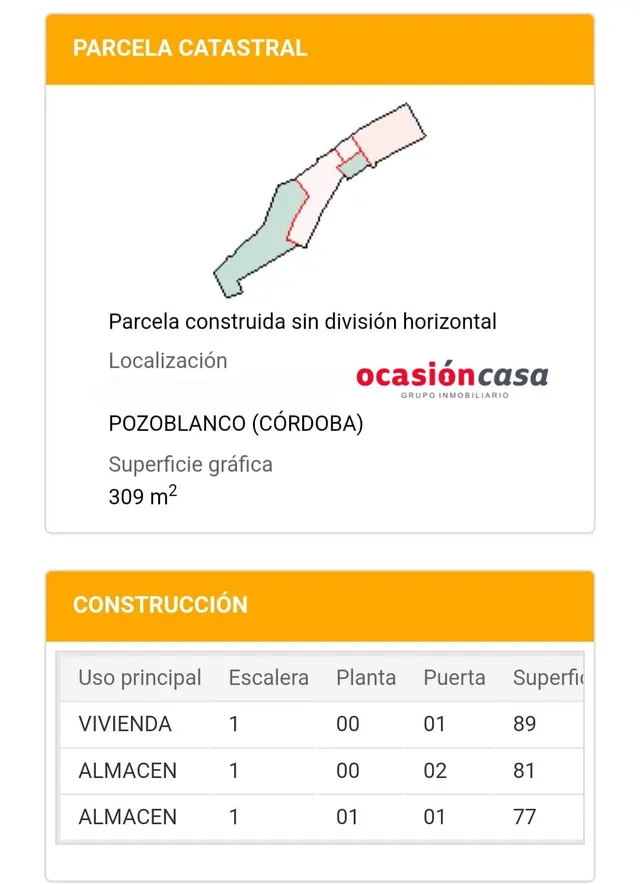 CASA PARA DERRUIR EN POZOBLANCO — 2