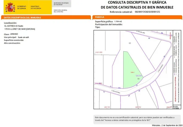 Terreno urbano de 1.194 m2 rodeado de zonas verdes en Lloret Residencial — 13