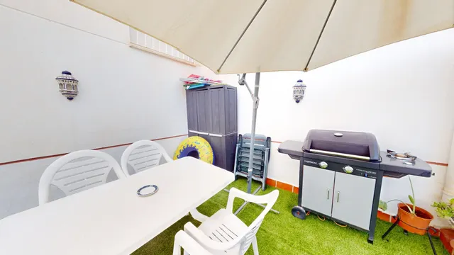 Piso de dos dormitorios con terraza y piscina en Los Boliches — 8