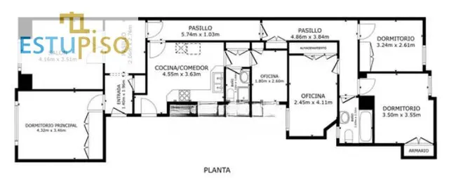 ¡5 habitaciones Y 2 BAÑOS EN PLENO CENTRO! 144 m2 EN CALLE GENERAL ÁLAVA — 45