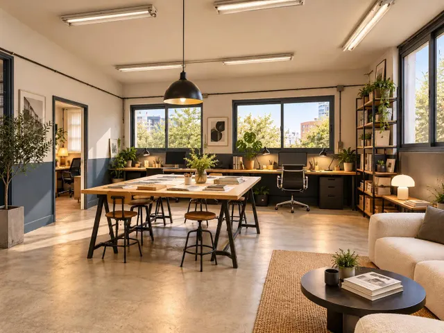 Loft industrial de 140 m2 para estudio creativo u oficina en