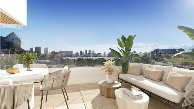 Apartamentos modernos de 3 dormitorios a la venta en Calpe - Vistas al Peñón de Ifach y las Salinas — 3
