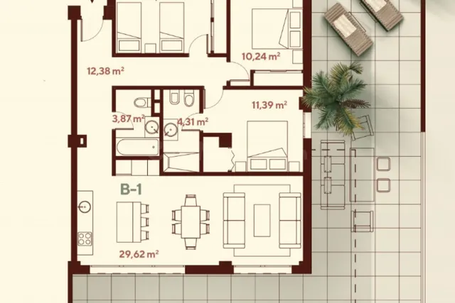 Apartamento 3 habitaciones 106m² en venta - Calaburra - Chaparral — 24