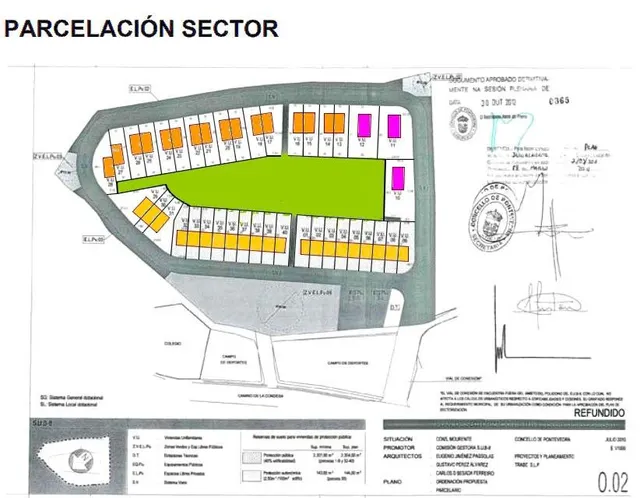 PLAN PARCIAL 40 viviendas en MOURENTE