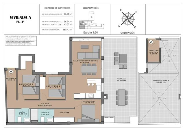 Ático 2 habitaciones 105m² en venta - Eroski — 6