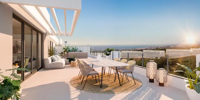 VIVIENDAS DE OBRA NUEVA EN MARBELLA CON VISTAS AL MAR Y AMPL