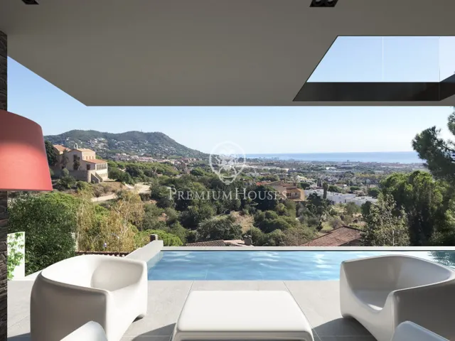 Obra Nueva en construcción en Premià de Dalt con vistas mar - Costa Barcelona — 6