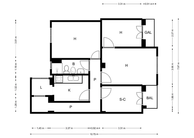 Apartamento 3 habitaciones 82m² en venta - La Chana — 3