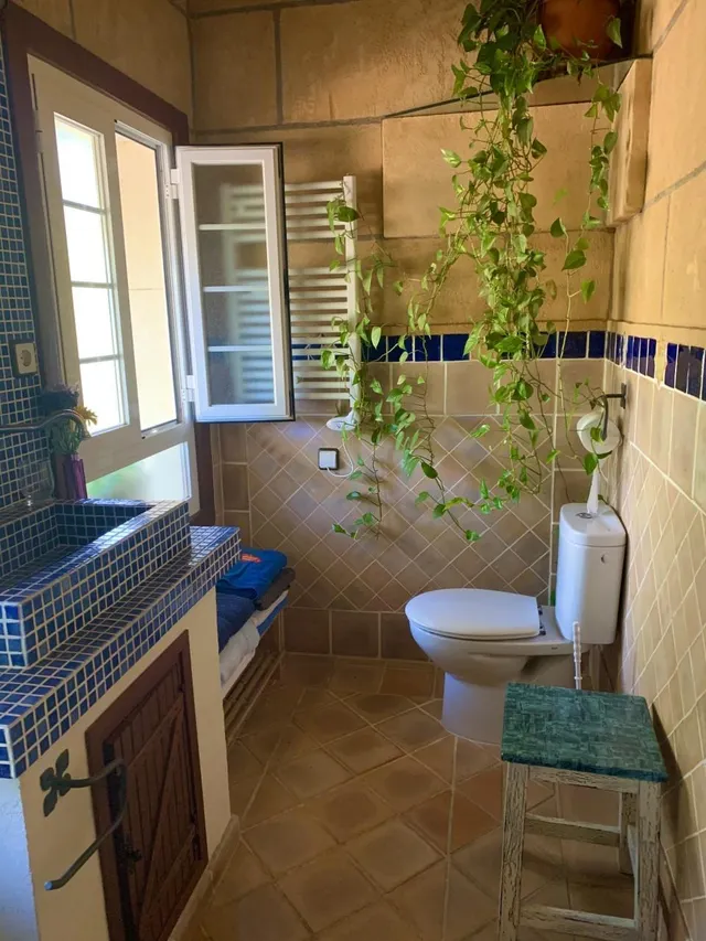 Villa de estilo mallorquín con amplio jardín de pinos en Cala Vinyes — 10