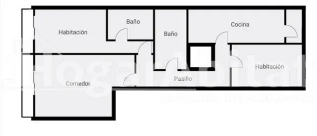 EXTERIOR CON DOS BALCONES Y GARAJE — 43