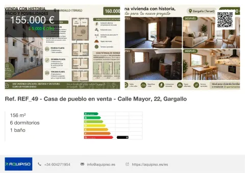 Casa de Pueblo 6 habitaciones 156m² en venta - CENTRO
