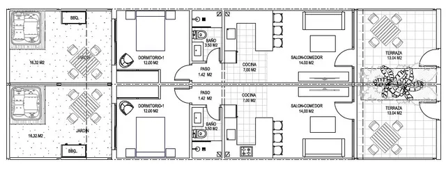 Villa 2 habitaciones 57m² en venta - Puerto Vera — 22