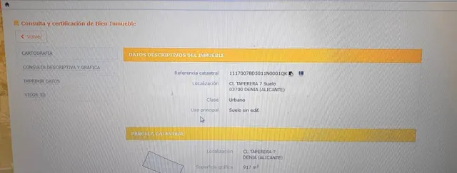 PARCELAS URBANA EN DENIA/ALICANTE
