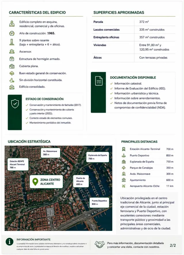 EDIFICIO COMPLETO EN VENTA EN EL CENTRO DE ALICANTE – OPORTUNIDAD PARA INVERSORES — 3