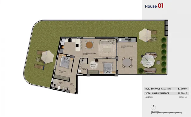 Planta baja 2 habitaciones 87m² en venta - Avenida del puerto — 16