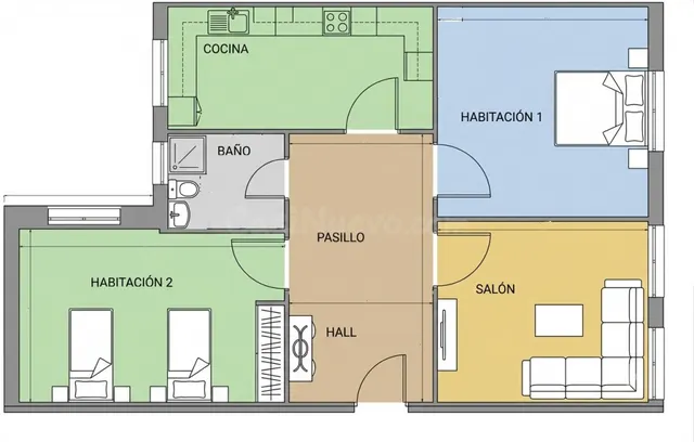Piso en Venta en Madrid Madrid VILLA DE VALLECAS — 26