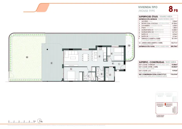 Planta baja 2 habitaciones 223m² en venta - El limonar — 40