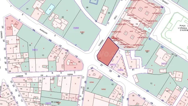 SOLAR DE USO RESIDENCIAL EN PEDREGUER. SIN COMISIÓN DE AGENC