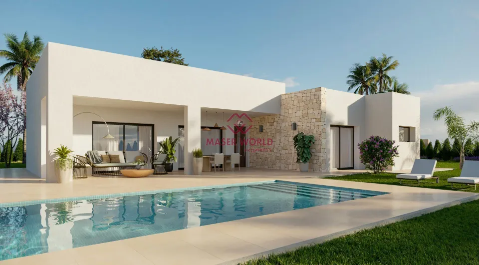 Villas de obra nueva situadas en término de Aspe.