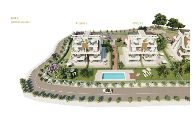 Apartamento de 2 dormitorios con amplia terraza a la venta en Golf Resort, Murcia. — 11