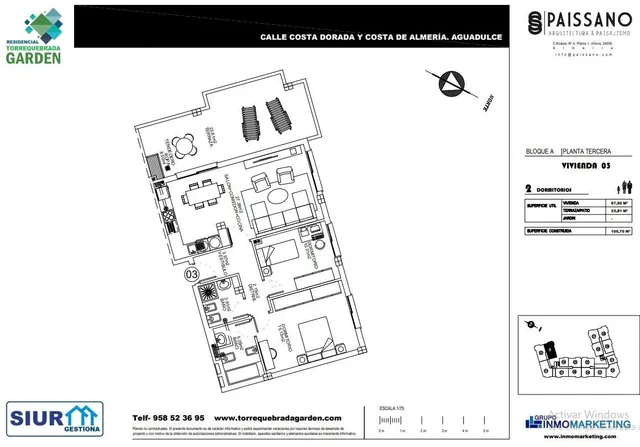 Magnífico proyecto de construcción en Aguadulce junto a la p