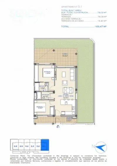 Apartamento 2 habitaciones 147m² en venta - Playa del Espejo — 9