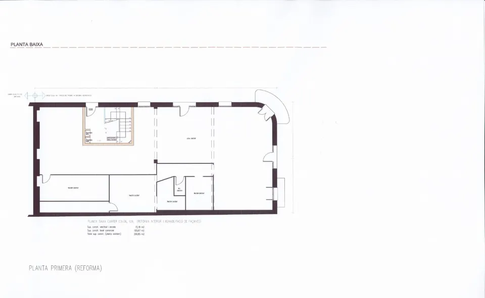 Local de obra nueva todo diafano de 186m2 en zona Eixample