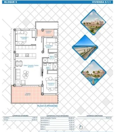 Venta apartamento 3 dormitorios 100m² Pilar de la Horadada — 8