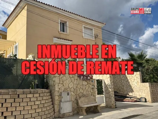 INMUEBLE EN CESIÓN DE REMATE EN LA NUCIA. ALICANTE.