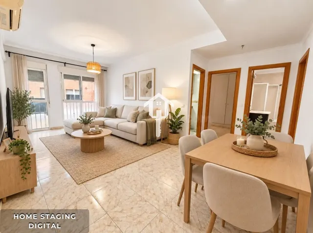 PISO EN VENTA EN ALICANTE. ZONA DE LA FLORIDA. 79m2, 2 habitaciones, 1 BAÑO, AMPLIO PATIO, PRIMERA PLANTA CON ASCENSOR. — 4