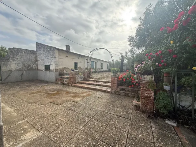 D. Exclusiva finca con caserío, jardín y piscina en entorno 
