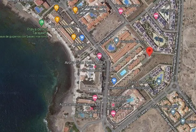 Los Cristianos. Piso 2 habitaciones,  2 baños , terraza, vistas en complejo de calidad — 3