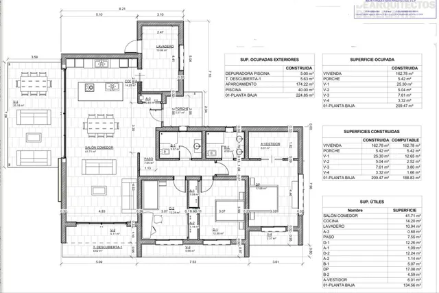 Villa 3 habitaciones 225m² en venta - Centro — 50