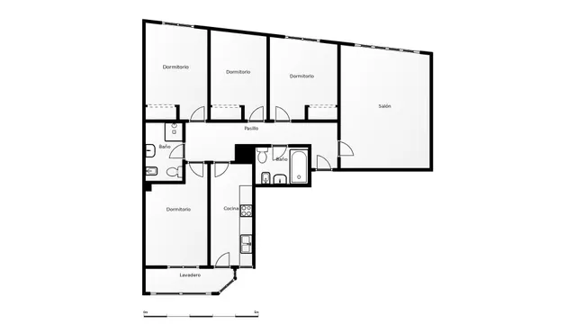 Piso en venta de 4 dormitorios y 2 baños completos con garaje Junto al Mercado Central de Alicante — 36