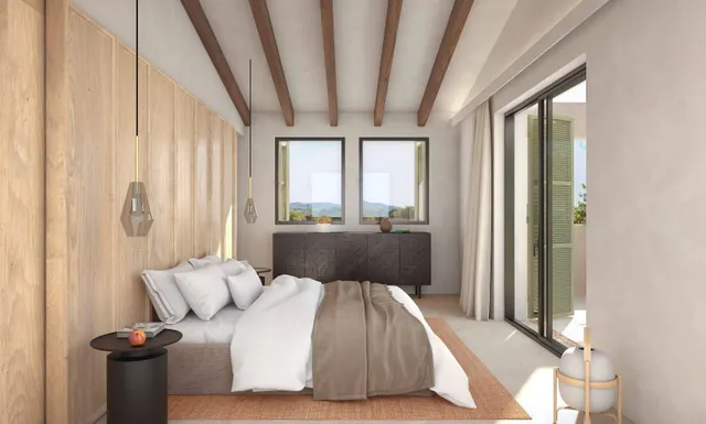 Exclusiva finca de 42.000 m2 en Manacor con espectacular proyecto de villa mallorquina, piscina y casa de invitados — 12