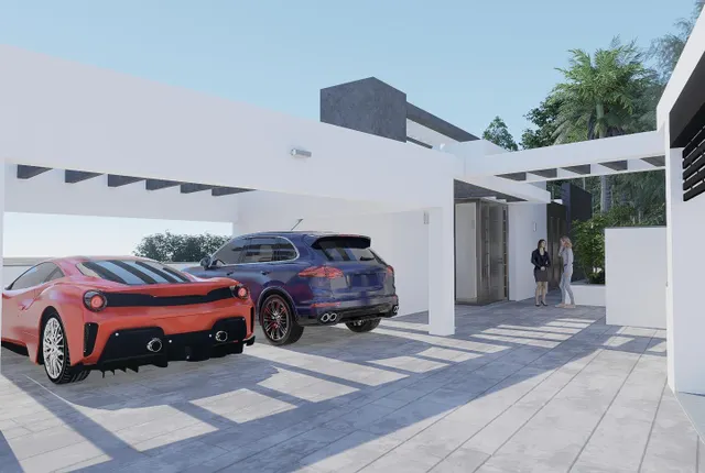 Parcela con Proyecto y Licencia: Villa de Diseño con Vistas Panorámicas al Mar y la Sierra de Mijas — 8