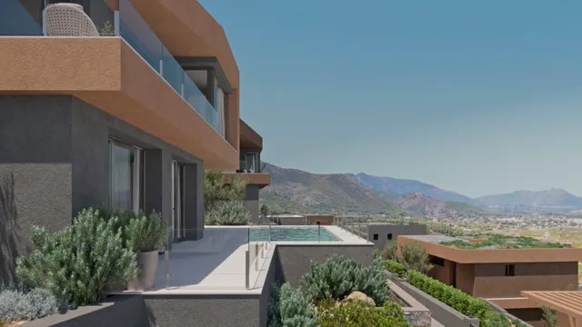 Villas de arquitectura organica de 3 dormitorios a la venta en Lliber, Costa Blanca. — 7