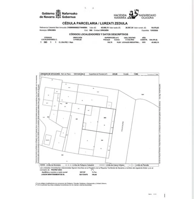 Local industrial en calle Zalpez 1, Orcoyen — 7