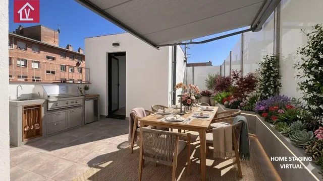 JUNTO PASEO ALMOGAVARES. BONITA CASA RECIEN REFORMADA DE 2 DORMITORIOS DOS BAÑOS Y TERRAZA DE 20 M2 — 20