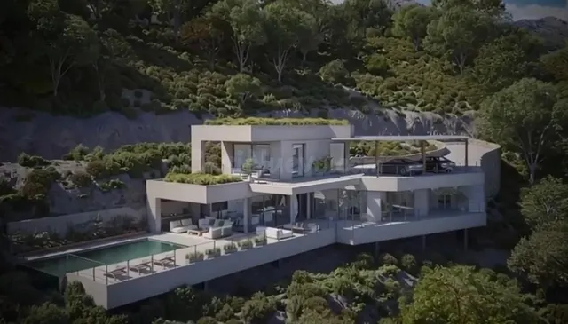 Terreno de 2300 m2 en Benahavís con vistas al mar — 2
