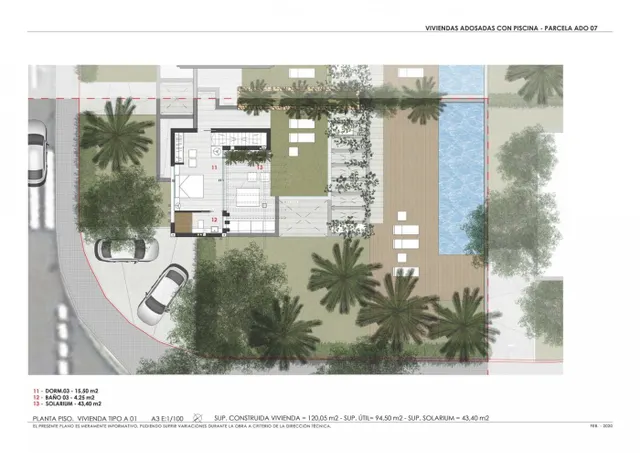 ADOSADOS CON JARDÍN, PISCINA Y SOLARIUM PRIVADOS EN CAMPO GOLF FONT DEL LLOP — 15