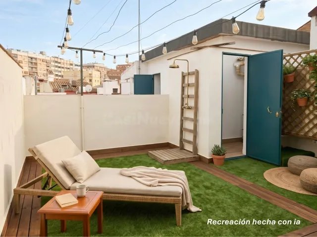 Piso de 4 dormitorios con plaza de garaje en San Basilio, con terraza de 20 m2 anexa al trastero en la cubierta. — 2