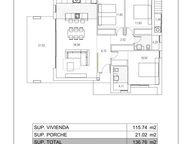 Villa 3 habitaciones 136m² en venta - Los Balcones - Los Altos del Edén — 3