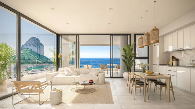 Impresionante ático de nueva construcción a la venta en Calpe con vistas al mar. — 2