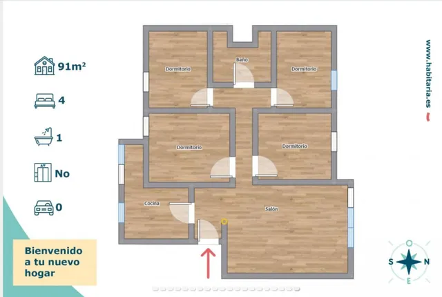 PIso en venta en las flores de 4 dormitorios 5º Planta sin ascensor con vistas despejadas — 10