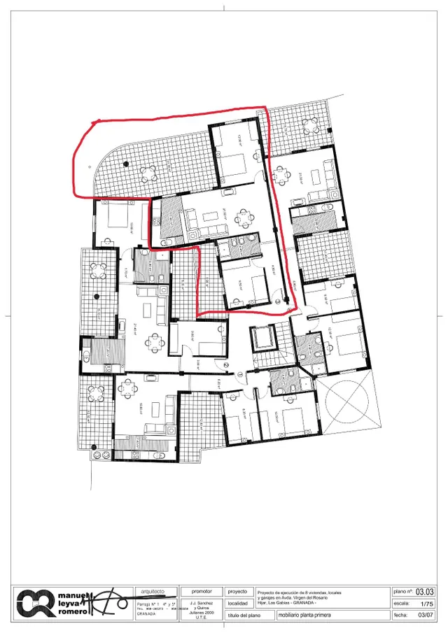 Piso con terraza de 31 m2 y cochera en el centro de hijar — 39