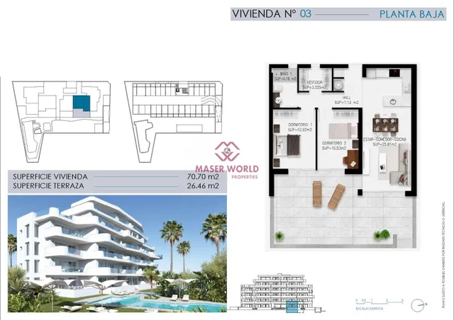 Exclusiva promoción de 24 apartamentos turísticos a 200 m del mar –La Torre/Urbanización Mil Palmeras — 11