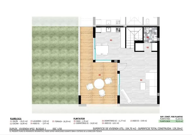 DUPLEX PAREADO OBRA NUEVA LLAVE EN MANO — 4