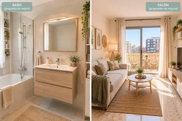 Excelente piso de 4 habitaciones y 2 baños con terraza en Avenida del Cid — 5